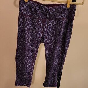 Purple Patterned Leggings